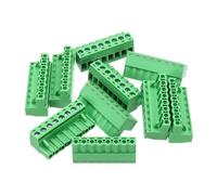 sourcing map 10PCS 8-Pin PCB Mount Screw Terminal Block Connectors 5.08mm/0.2inch Pitch Circuit Board Connectors for Home Appliances, Industrial Projects