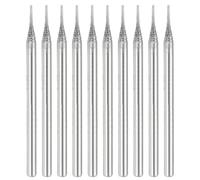 sourcing map 10pcs 80 Grits Diamond Hole Saw Cylindrical Head Grinding Drill Bits 0.6mm Cylinder Head Carving Drilling Hole Tools with 2.35mm(3/32") Shank for Gems Glass Agate Jade Emerald