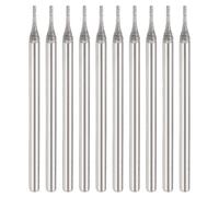 sourcing map 10pcs 80 Grits Diamond Hole Saw Cylindrical Head Grinding Drill Bits 0.7mm Cylinder Head Carving Drilling Hole Tools with 2.35mm(3/32") Shank for Gems Glass Agate Jade Emerald