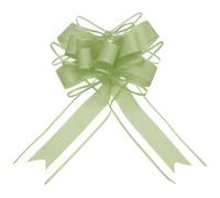 sourcing map 10pcs 9 Inch Extra Large Pull Bow Gift Wrapping Big Organza Bows Ribbon Army Green for Wedding Baskets Presents Christmas Party