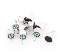 sourcing map 10pcs 9mm x 7mm Through Hole MIC Electret Microphone Condenser Pickup