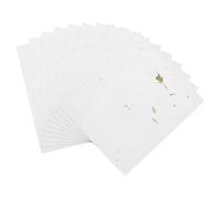 sourcing map 10Pcs A4 Mulberry Paper, Natural Wood Fiber Semi-Prepared Rice Paper Sheets Handmade Decoupage Art Tissue for Calligraphy DIY Drawing Writing Scrapbooking, Tea Leaves 8.3"x11.7"