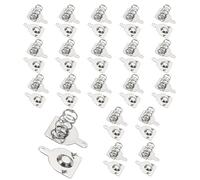 sourcing map 10Pcs AA Battery Spring Metal Contact Plate 13.7 x 12.3mm Positive Negative Unipolar Conversion Nickeling Plate for Battery Holder and Electronic Toys, One Way