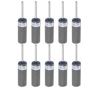 sourcing map 10pcs Abrasive Sandpaper Rolls 1200 Grit 2.35mm Shank Sanding Drums Sleeves Cylinder Grinding Head for Woodworking Glass Metal Polishing