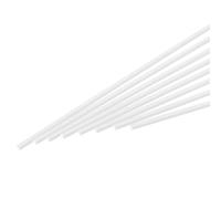 sourcing map 10Pcs ABS Plastic Rod Square Solid Bar 1/8" x 10" White Smooth Plastic Tube Rods for Handwork Model Material,DIY Sand Table,Architectural Model Making