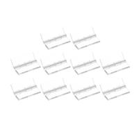 sourcing map 10Pcs Acrylic Hinges 45x35mm Clear Folding Hinge with Stainless Steel Shaft Transparent Hardware Hinge for Cabinet Drawer