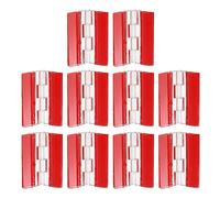 sourcing map 10Pcs Acrylic Hinges, 45x35mm Self-Adhesive Clear Hinge Transparent Continuous Piano Folding Hinges for Cabinet Drawer DIY Display Stand