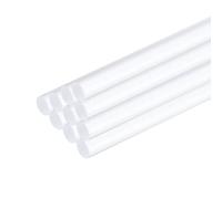 sourcing map 10pcs Acrylic Round Rods 5/32" x 12" Clear Acrylic Dowel Rods Sticks Plastic Sticks Strip for DIY Crafts Lighting Gardening Decorations - 4mm x 300mm