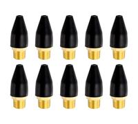 sourcing map 10pcs Air Nozzle Tip 1/8" Rubber Blow Gun Tip for Air Blow Guns Tool Parts & Accessories, Black