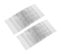 sourcing map 10Pcs Aquarium Wire Mesh Pad, 8 x 8cm/3.2 x 3.2 Inch 304 Stainless Steel Aquatic Moss Net Fish Tank Net for Moss Plants Decoration, Silver