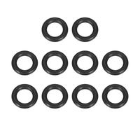 sourcing map 10Pcs AS-206 O-rings, EPDM O-Rings 1/2" ID, 1-13/32" OD, 1/8" Width Rubber Gasket Sealing Washers for Water Pipe Seals Water Connections Sinks (70 Durometer, Black)