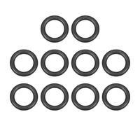 sourcing map 10Pcs AS-207 O-rings, EPDM O-Rings 9/16" ID, 1-17/32" OD, 1/8" Width Rubber Gasket Sealing Washers for Water Pipe Seals Water Connections Sinks (70 Durometer, Black)