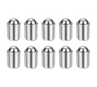 sourcing map 10pcs Ball Point Spring Plungers 10x13mm 80N Elasticity Stainless Steel No Step Positioning Beads Ball Catch Latch for Door Cupboard Mechanical Devices Clamps Furniture