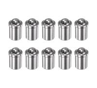 sourcing map 10pcs Ball Point Spring Plungers 12x16mm 304 Stainless Steel Precision Positioning Beads Ball Spring Plungers Ball Catch Latch for Door Cupboard Mechanical Devices Clamps Furniture