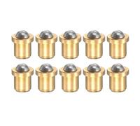 sourcing map 10pcs Ball Point Spring Plungers 2x3mm Brass Precision Positioning Beads Ball Spring Plungers Ball Catch Latch for Door Cupboard Mechanical Devices Clamps Furniture