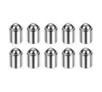 sourcing map 10pcs Ball Point Spring Plungers 5x6mm 30N Elasticity Stainless Steel No Step Positioning Beads Ball Catch Latch for Door Cupboard Mechanical Devices Clamps Furniture