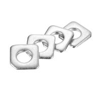 sourcing map 10pcs Beveled Square Washers M10x22x4.2 Stainless Steel Missing Angle Flat Gasket for Channel Steel Wedge Shaped Washers for Shim Leveling