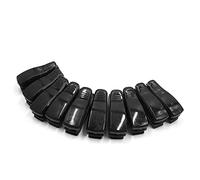 sourcing map 10Pcs Black Plastic Car Sun Visor Sunglasses Eyeglasses Card Clip
