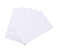 Sourcing Map 10Pcs Blank PVC CR80 15 Mil Card - Waterproof ID Badge for Printer, Credit and Identification Badges, White