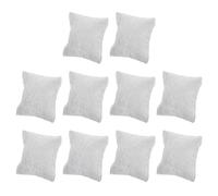 sourcing map 10Pcs Bracelet Watch Pillow, 3.54" x 3.15" Flannelette Jewelry Display Pillows for Bangle Cushions Display Storage, Grey
