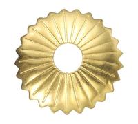sourcing map 10pcs Cabinet Knob Backplate, 0.9 Inch Radial Brass Backplate Washers Classical Furniture Decoration Gasket for Cabinet Drawer Cupboard Doors Hardware