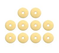 sourcing map 10pcs Cabinet Knob Backplate, 1.18 Inch Round Shape Brass Backplate Washers Classical Furniture Decoration Gasket for Cabinet Drawer Cupboard Doors Hardware