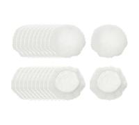 sourcing map 10pcs Car Polisher Bonnet Buffing Pad Lamb's Wool Polishing Buffing Pad Cover for 5"-6" Car Buffer Bonnets Polisher, White