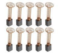sourcing map 10pcs Carbon Brush 7.3mm x 6.3mm x 4.8mm Grinder Brush D4000# Electric Motor Replacement Part Rotary Tool Cutting Machine Polisher Brushes for Repair Power Tools