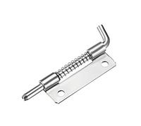 sourcing map 10pcs Carbon Steel Lock Bolt Spring Loaded Pin Latch 90mm Long (Left)