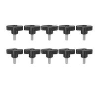 sourcing map 10Pcs Clamping Screw Knob, M6 x 16mm Metric 304 Stainless Steel T Shaped Thumb Screws Handle for Quick Remove Hand Tightening Knob Replacement