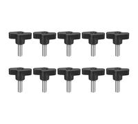 sourcing map 10Pcs Clamping Screw Knob, M8 x 20mm Metric 304 Stainless Steel T Shaped Thumb Screws Handle for Quick Remove Hand Tightening Knob Replacement