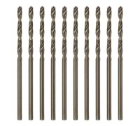 sourcing map 10pcs Cobalt Jobber Drill Bits 1.9mm / 0.075" M35 High Speed Steel HSS Twist Drilling Bit Tool for Stainless Steel Copper Wood Plastic and other Hard Materials