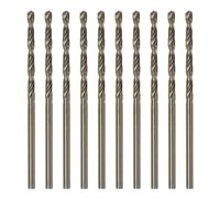 sourcing map 10pcs Cobalt Jobber Drill Bits 2.2mm / 0.087" M35 High Speed Steel HSS Twist Drilling Bit Tool for Stainless Steel Copper Wood Plastic and other Hard Materials