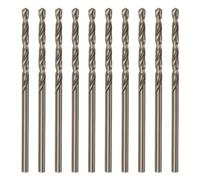 sourcing map 10pcs Cobalt Jobber Drill Bits 2.7mm / 0.106" M35 High Speed Steel HSS Twist Drilling Bit Tool for Stainless Steel Copper Wood Plastic and other Hard Materials