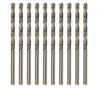 sourcing map 10pcs Cobalt Jobber Drill Bits 2.9mm / 0.114" M35 High Speed Steel HSS Twist Drilling Bit Tool for Stainless Steel Copper Wood Plastic and other Hard Materials