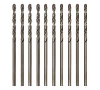 sourcing map 10pcs Cobalt Jobber Drill Bits 2mm / 0.079" M35 High Speed Steel HSS Twist Drilling Bit Tool for Stainless Steel Copper Wood Plastic and other Hard Materials
