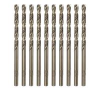 sourcing map 10pcs Cobalt Jobber Drill Bits 3.6mm / 0.142" M35 High Speed Steel HSS Twist Drilling Bit Tool for Stainless Steel Copper Wood Plastic and other Hard Materials