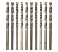 sourcing map 10pcs Cobalt Jobber Drill Bits 3.9mm / 0.154" M35 High Speed Steel HSS Twist Drilling Bit Tool for Stainless Steel Copper Wood Plastic and other Hard Materials