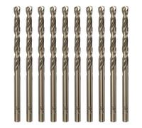 sourcing map 10pcs Cobalt Jobber Drill Bits 4.3mm / 0.169" M35 High Speed Steel HSS Twist Drilling Bit Tool for Stainless Steel Copper Wood Plastic and other Hard Materials