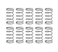 sourcing map 10Pcs Compression Spring, 13mm OD, 0.8mm Wire Size, 25mm Free Length, Spring Steel Construction Extended Mechanical Compression Springs for Shop and Home Repairs, Silver Tone