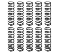 sourcing map 10Pcs Compression Spring, 13mm OD, 1.6mm Wire Size, 45mm Free Length, Spring Steel Construction Extended Mechanical Compression Springs for Shop and Home Repairs, Silver Tone