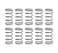 sourcing map 10Pcs Compression Spring, 25mm OD, 1.6mm Wire Size, 45mm Free Length, Spring Steel Construction Extended Mechanical Compression Springs for Shop and Home Repairs, Silver Tone