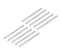 sourcing map 10Pcs Compression Spring, 304 Stainless Steel 3mm OD 0.4mm Wire 45mm Length Mechanical Spring for Shop Home Repair Project, Silver Tone