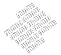 sourcing map 10Pcs Compression Spring, 304 Stainless Steel 7mm OD 0.5mm Wire 25mm Length Mechanical Spring for Shop Home Repair Project, Silver Tone