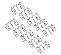 sourcing map 10Pcs Compression Spring, 304 Stainless Steel 7mm OD 0.6mm Wire 10mm Length Mechanical Spring for Shop Home Repair Project, Silver Tone