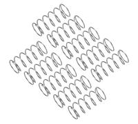 sourcing map 10Pcs Compression Spring, 304 Stainless Steel 9mm OD 0.6mm Wire 20mm Length Mechanical Spring for Shop Home Repair Project, Silver Tone
