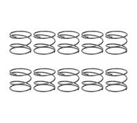 sourcing map 10Pcs Compression Spring, 30mm OD, 1.6mm Wire Size, 25mm Free Length, Spring Steel Construction Extended Mechanical Compression Springs for Shop and Home Repairs, Silver Tone