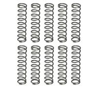 sourcing map 10Pcs Compression Spring, 6mm OD, 0.7mm Wire Size, 25mm Free Length, Spring Steel Construction Extended Mechanical Compression Springs for Shop and Home Repairs, Silver Tone