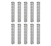 sourcing map 10Pcs Compression Spring, 6mm OD, 0.8mm Wire Size, 40mm Free Length, Spring Steel Construction Extended Mechanical Compression Springs for Shop and Home Repairs, Silver Tone