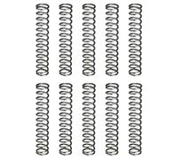 sourcing map 10Pcs Compression Spring, 8mm OD, 1mm Wire Size, 45mm Free Length, Spring Steel Construction Extended Mechanical Compression Springs for Shop and Home Repairs, Silver Tone